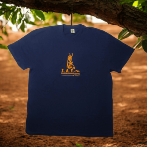 T-Shirt "ΣΑΠ" - Μπλε με κίτρινο