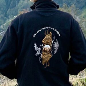 Fleece κεντητό – Χρώμα Μαύρο
